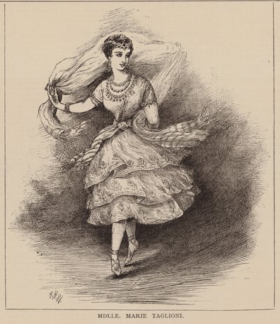 Mdlle Marie Taglioni (metszet) alkotó: English School
