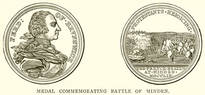 Medal Commemorating Battle of Minden alkotó: English School