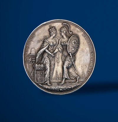 Vilmos és Mária megkoronázásának emlékére 1689 (ezüst) (419670 hátoldala) alkotó: English School