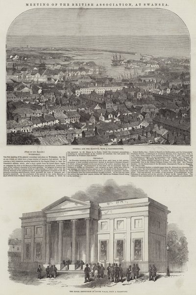 A Brit Szövetség találkozója, Swansea (metszet) alkotó: English School