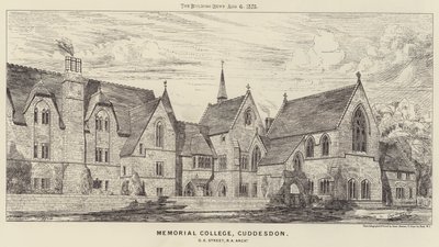 Memorial College, Cuddesdon (metszet) alkotó: English School