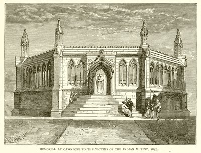 Cawnpore-i emlékmű az indiai lázadás áldozatainak, 1857 alkotó: English School