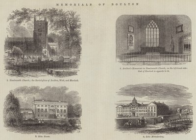 Boulton emlékei (metszet) alkotó: English School