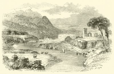 Merrick Abbey (metszet) alkotó: English School