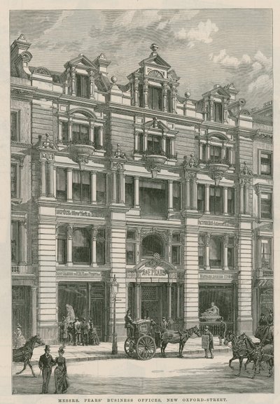 Mrs. Pears üzleti irodák, New Oxford Street, London alkotó: English School