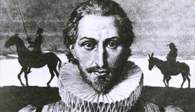 Miguel Cervantes helyőrző képe alkotó: English School