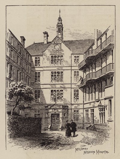 Mildmay Missziós Kórház (metszet) alkotó: English School