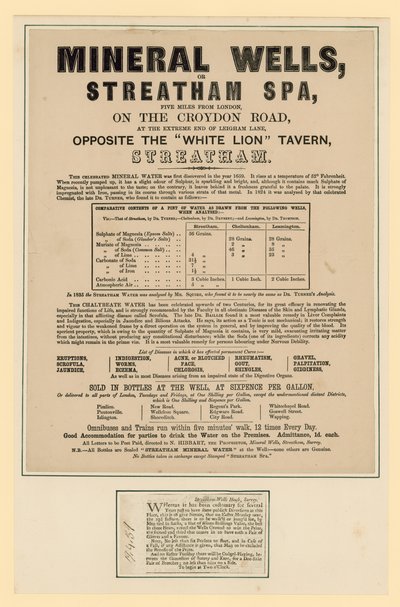 Mineral Wells vagy Streatham Spa alkotó: English School