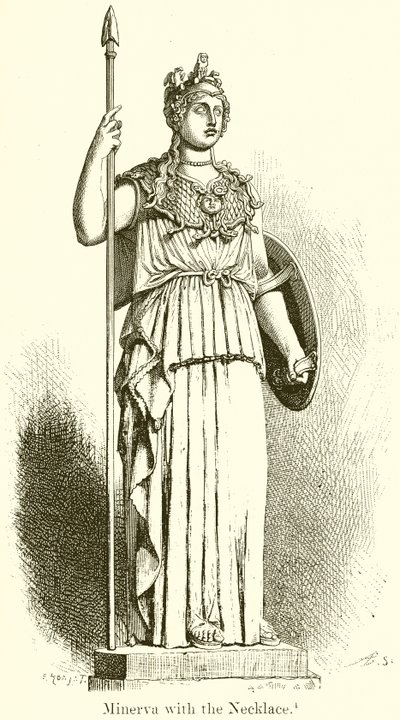 Minerva a nyaklánccal alkotó: English School