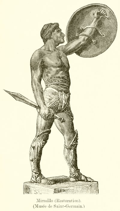 Mirmillo (Restauráció). (Saint-Germain Múzeum) alkotó: English School