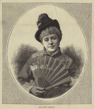 Miss Emily Duncan (metszet) alkotó: English School