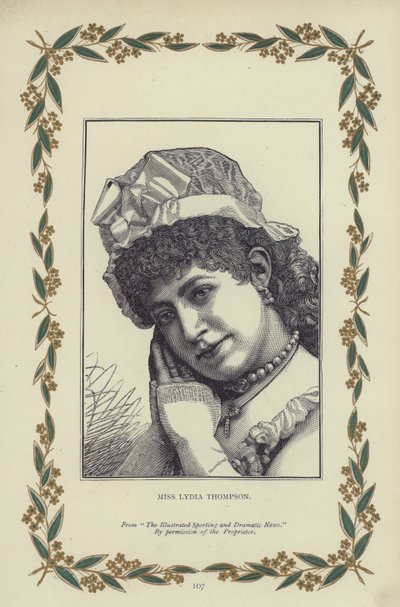 Miss Lydia Thompson (metszet) alkotó: English School