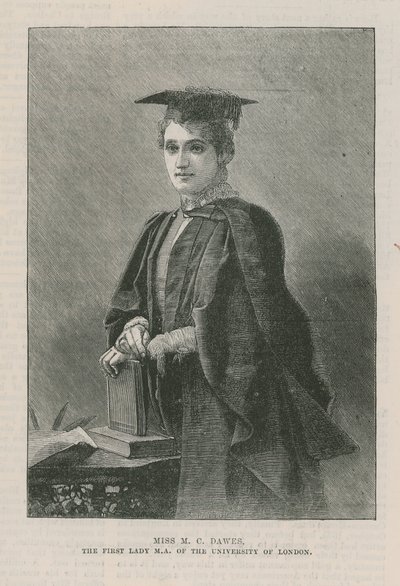 M. C. Dawes kisasszony, a Londoni Egyetem first lady MA alkotó: English School