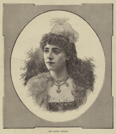 Miss Madge Shirley (metszet) alkotó: English School