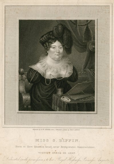 Miss Sarah Biffin, művész alkotó: English School