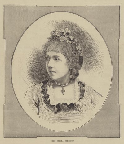 Stella Brereton kisasszony (metszet) alkotó: English School
