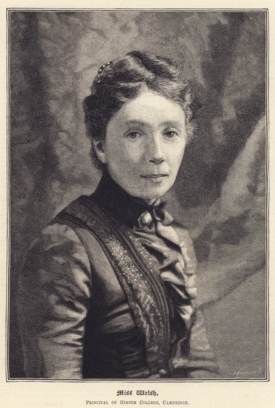 Miss Welsh, a Cambridge-i Girton College igazgatója (metszet) alkotó: English School