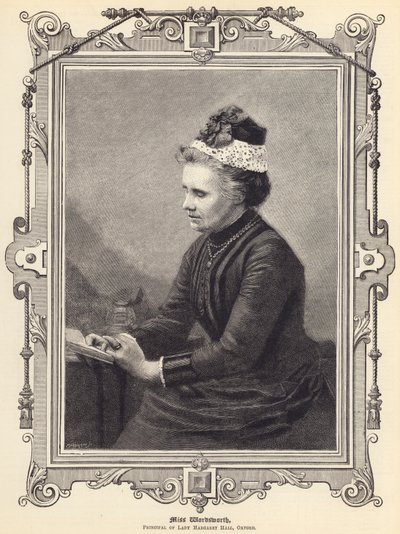 Miss Wordsworth, Lady Margaret Hall igazgatónője, Oxford (metszet) alkotó: English School