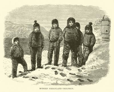 Modern grönlandi gyerekek alkotó: English School