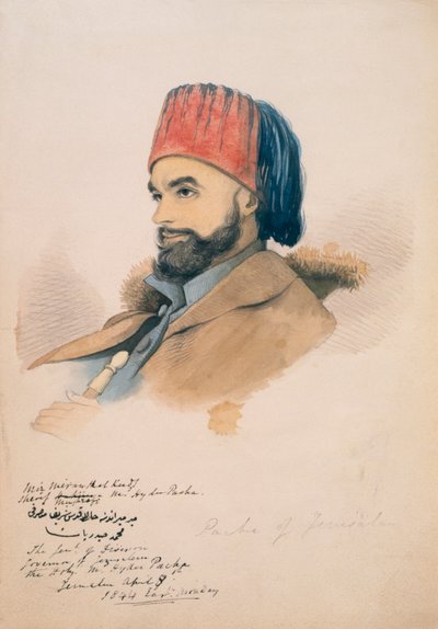 Mohammed Hayder, jeruzsálemi pasa, 1844 alkotó: English School