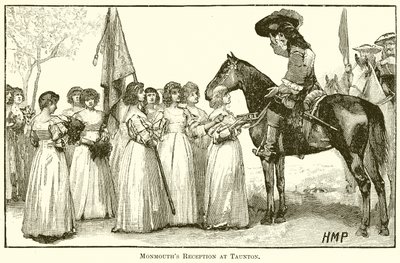 Monmouth fogadása Tauntonban alkotó: English School