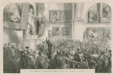 Monsieur Kossuth beszédet mond a Köztanács előtt alkotó: English School