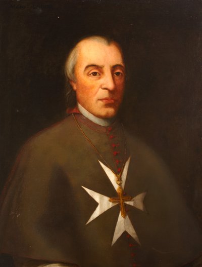 Vincenzo Labini monsignor, máltai püspök, 1798 alkotó: English School
