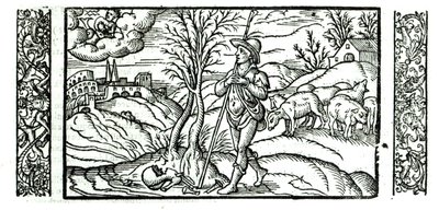 Január hónap a Pásztorok naptárából, 1579 alkotó: English School