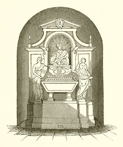 Galilei emlékműve a firenzei Santa Croce-templomban alkotó: English School