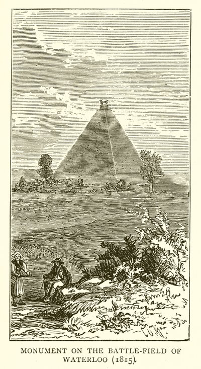 Emlékmű a Waterloo-i csatamezőn (1815) alkotó: English School