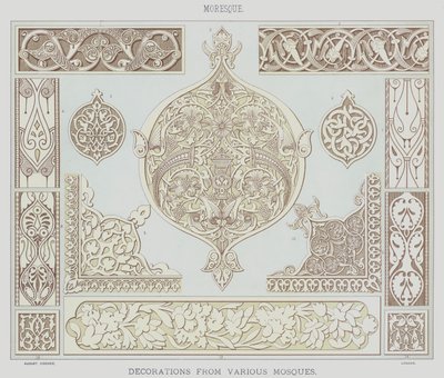 Moresque, Dekoráció különböző mecsetekből alkotó: English School