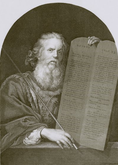Mózes és a törvény táblái alkotó: English School