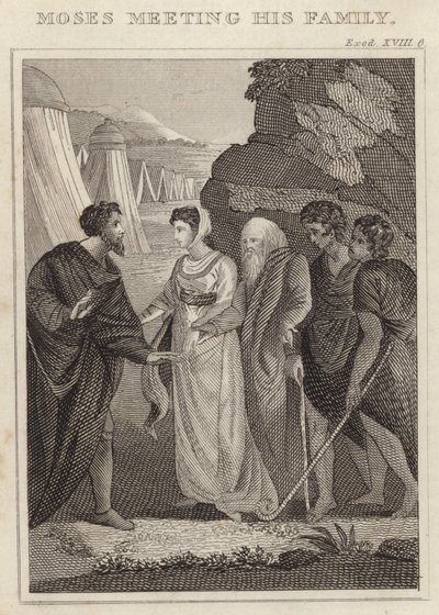 Mózes találkozik a családjával alkotó: English School