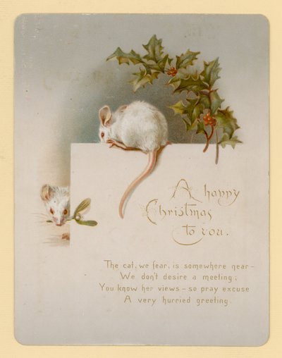 Maus, Weihnachtskarte von English School