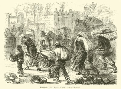 Beköltözés Párizsba a külvárosból, 1870 decemberében alkotó: English School