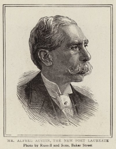 Alfred Austin úr, az új költő (metszet) alkotó: English School