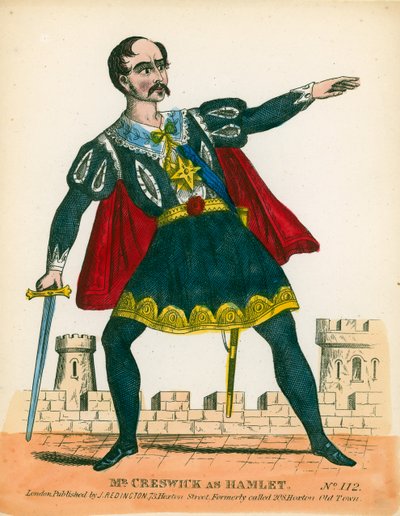 Creswick úr Hamletként alkotó: English School