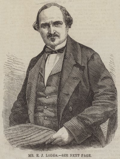 Mr E J Loder (metszet) alkotó: English School