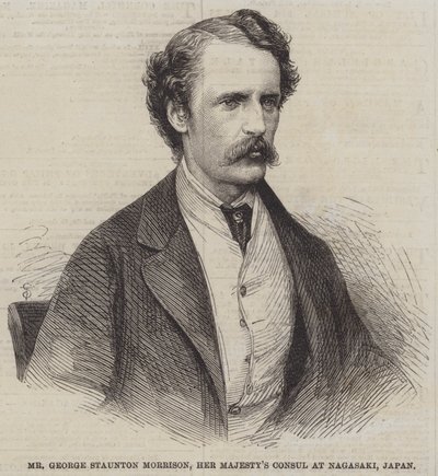 George Staunton Morrison úr, Őfelsége konzulja Nagaszakiban, Japánban (metszet) alkotó: English School