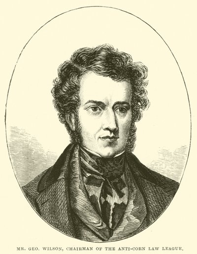 George Wilson úr, a Kukoricatörvény-ellenes Liga elnöke (metszet) alkotó: English School