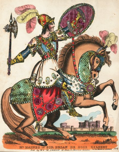 Haines úr, mint Sir Brian de Bois Gilbert a Júda szolgálólányában alkotó: English School