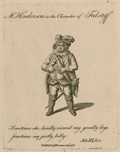 Mr. Henderson Falstaff karakterében alkotó: English School