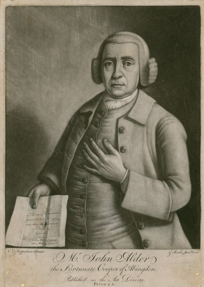 John Alder úr, Abingdon szerencsés kádárja, lottó nyertes alkotó: English School
