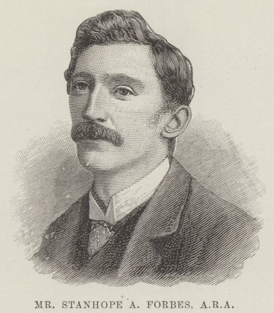 Mr Stanhope A Forbes, ARA (metszet) alkotó: English School