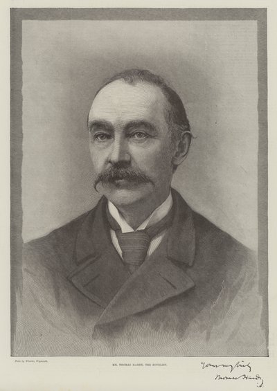 Thomas Hardy úr, a regényíró (metszet) alkotó: English School