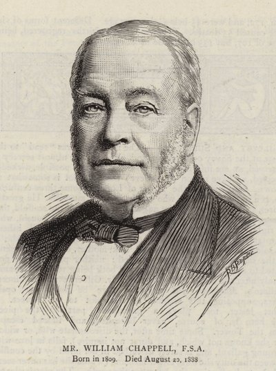 William Chappell úr, FSA (metszet) alkotó: English School