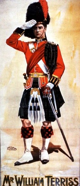 "Mr William Terriss" (1847-97) (színes litográfia) alkotó: English School