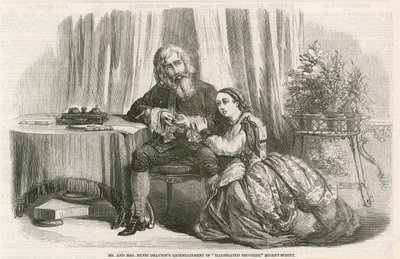 Henri Drayton úr és asszony szórakoztatása az Illustrated Proverbs-ben, a Regent Street, London alkotó: English School