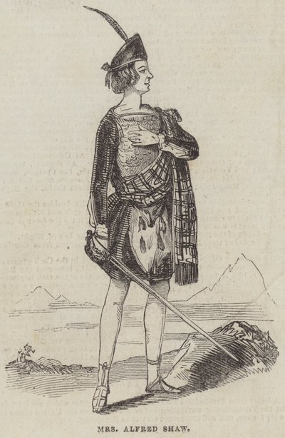 Mrs Alfred Shaw (metszet) alkotó: English School
