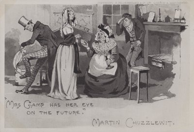 Mrs. Gamp, Martin Chuzzlewit (f/w fotó) alkotó: English School